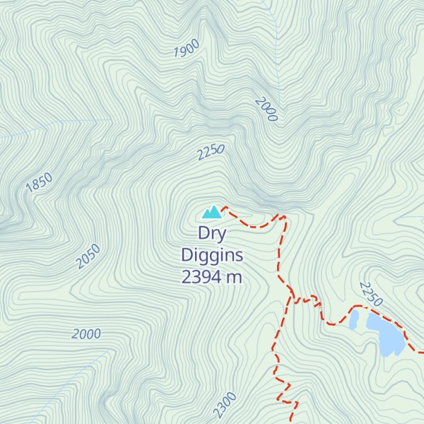 Map of Dry Diggins