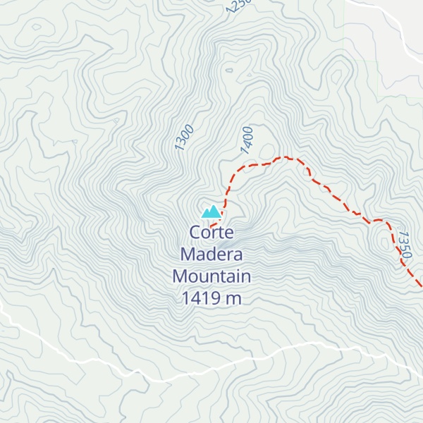 Map of Corte Madera Mountain