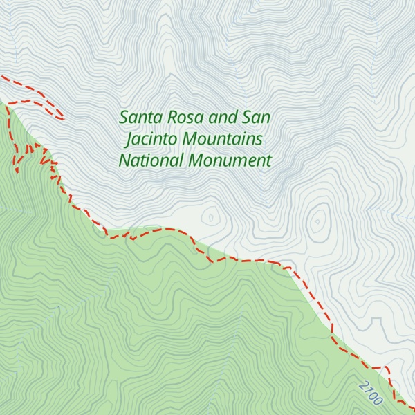 Map of Palm View Peak