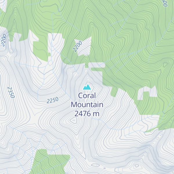 Map of Coral Mountain