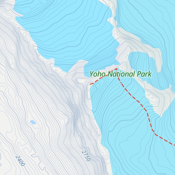 Map of Mount Collie
