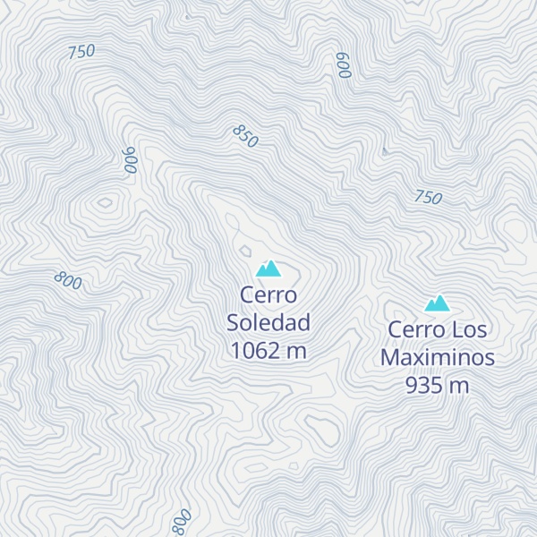 Map of Cerro Soledad