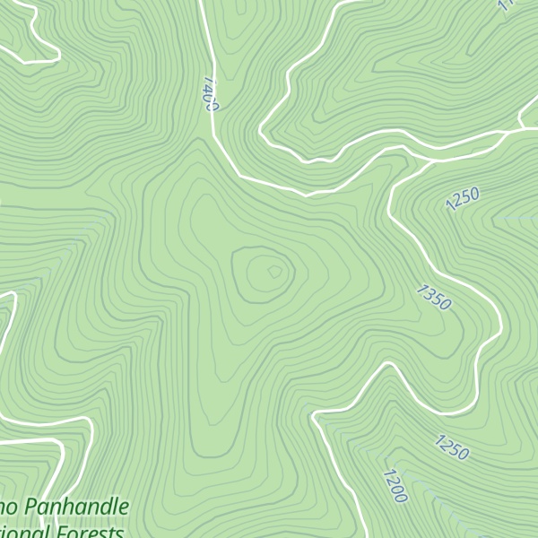 Map of Huckleberry Mountain