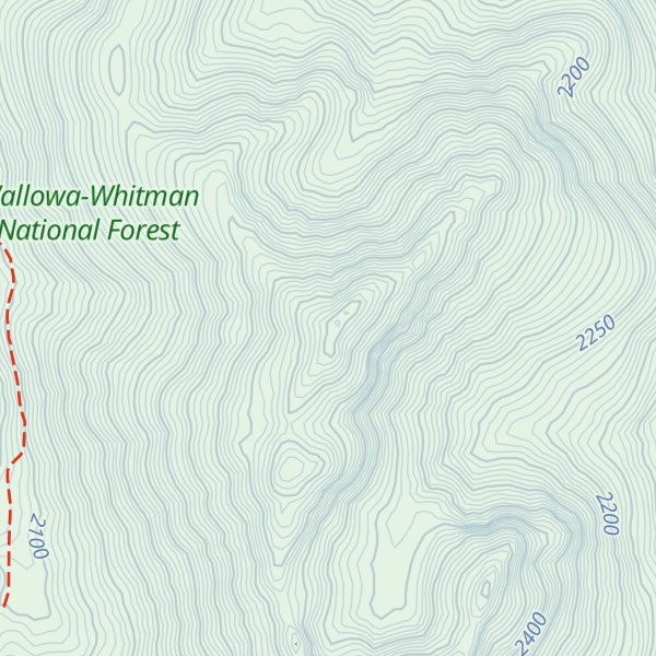 Map of Casey Mountain