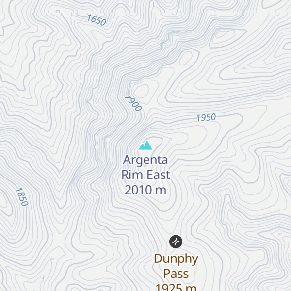 Map of Argenta Rim East