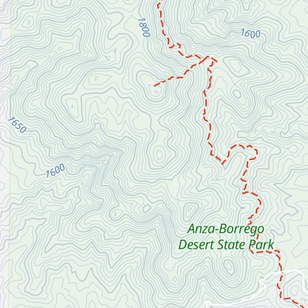 Map of Bucksnort Mountain