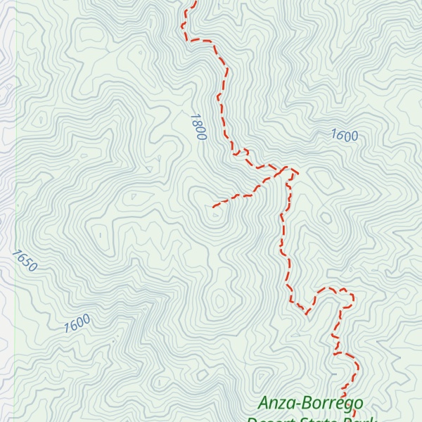 Map of Combs Peak