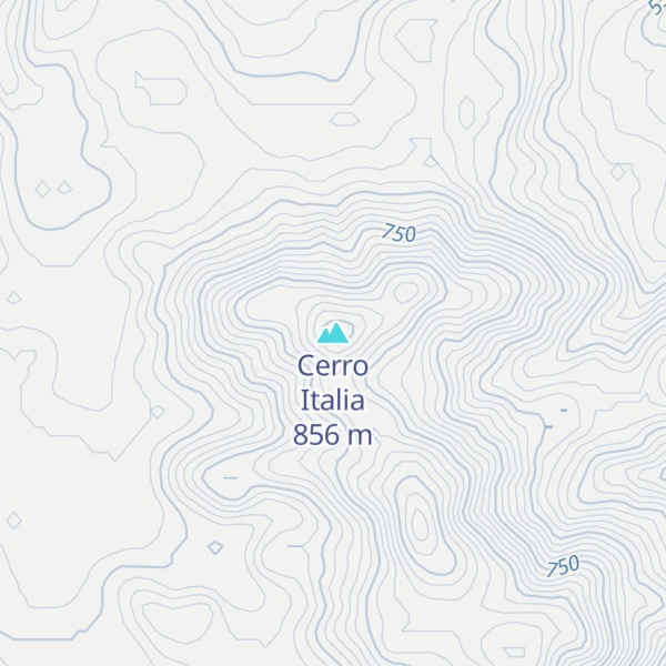 Map of Cerro Italia