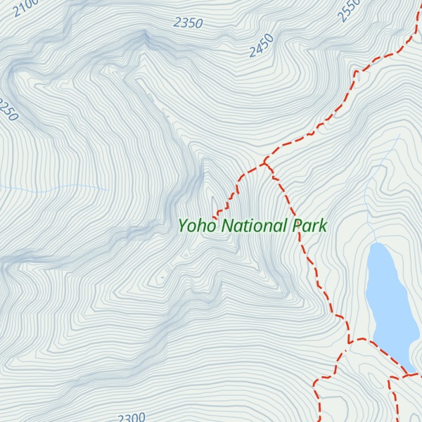 Map of Kiwetinok Peak