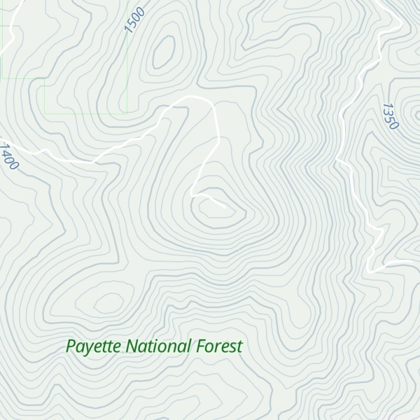 Map of Peck Mountain