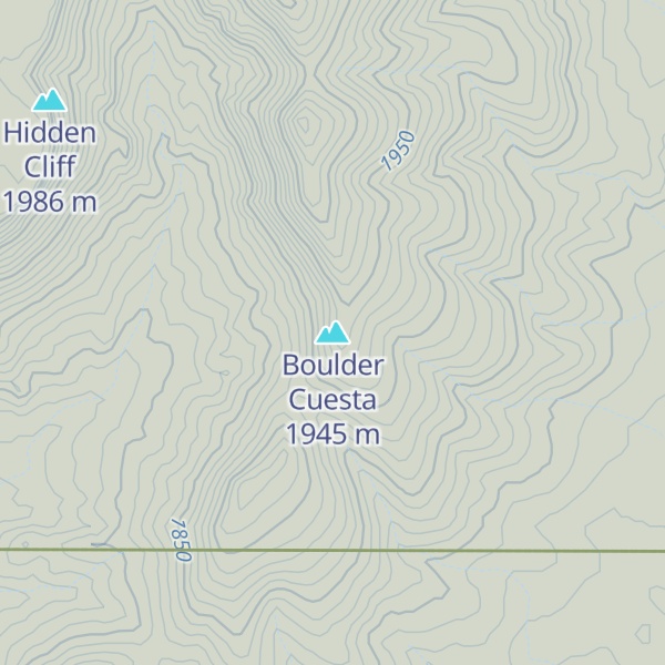 Map of Boulder Cuesta