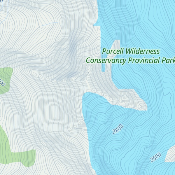 Map of Mount Lady Grey