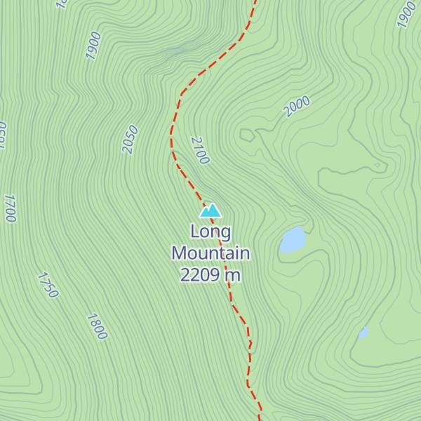 Map of Long Mountain