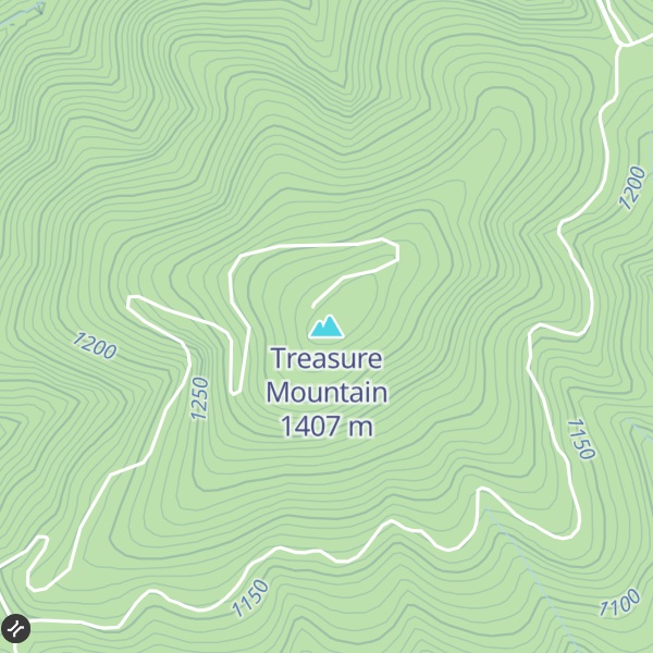Map of Treasure Mountain