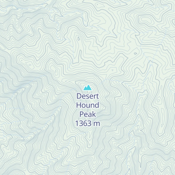 Map of Desert Hound Peak