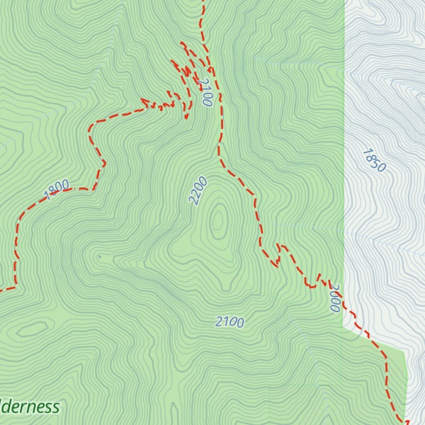 Map of Spitler Peak