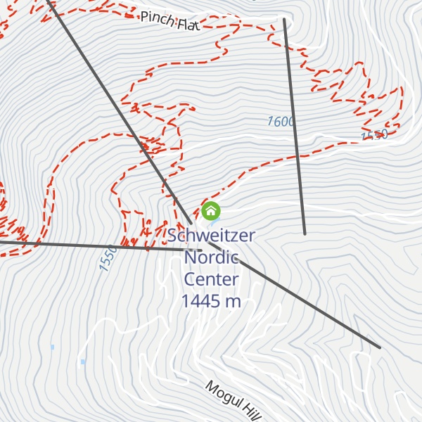 Map of Schweitzer Nordic Center