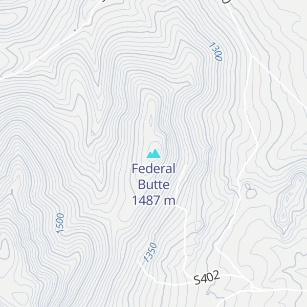 Map of Federal Butte