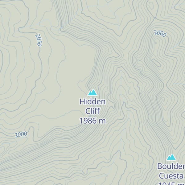 Map of Hidden Cliff