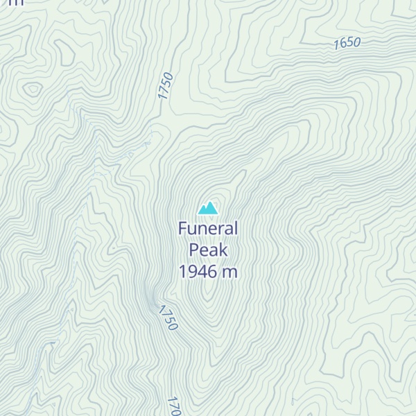 Map of Funeral Peak