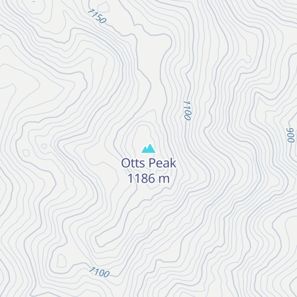 Map of Otts Peak