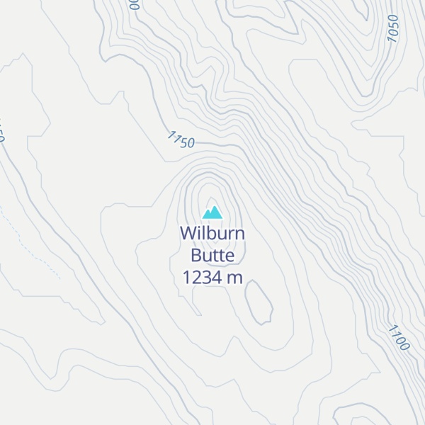 Map of Wilburn Butte