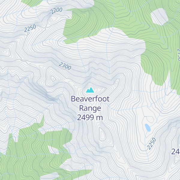 Map of Beaverfoot Range