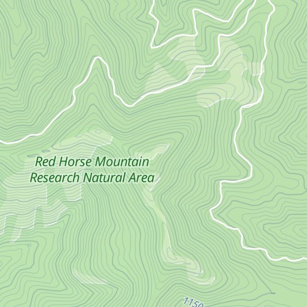 Map of Red Horse Mountain