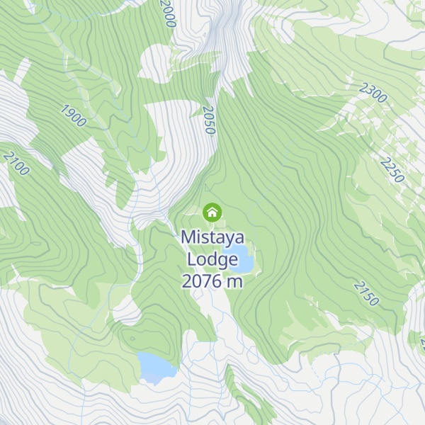 Map of Mistaya Lodge
