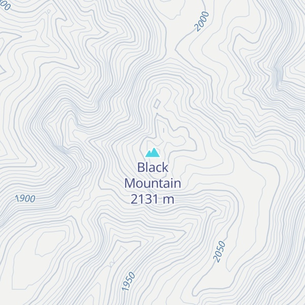 Map of Black Mountain