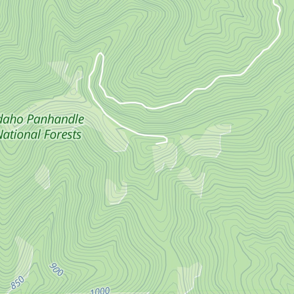 Map of Swan Peak
