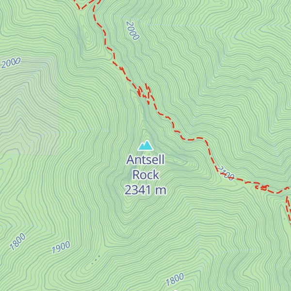 Map of Antsell Rock
