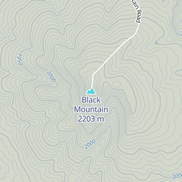 Map of Black Mountain