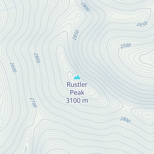 Map of Rustler Peak