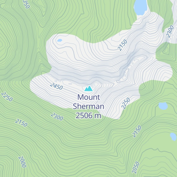 Map of Mount Sherman