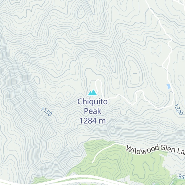 Map of Chiquito Peak