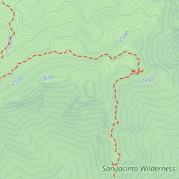 Map of Red Tahquitz