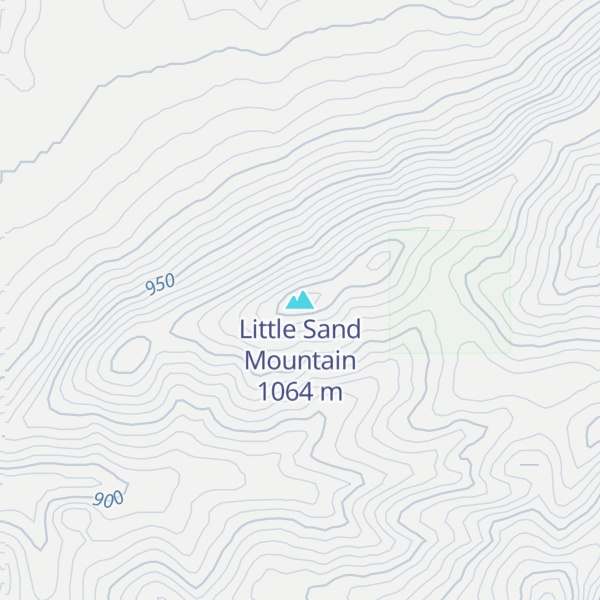 Map of Little Sand Mountain