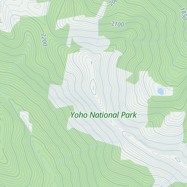 Map of Tocher Ridge