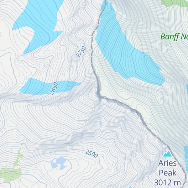 Map of Stairway Peak