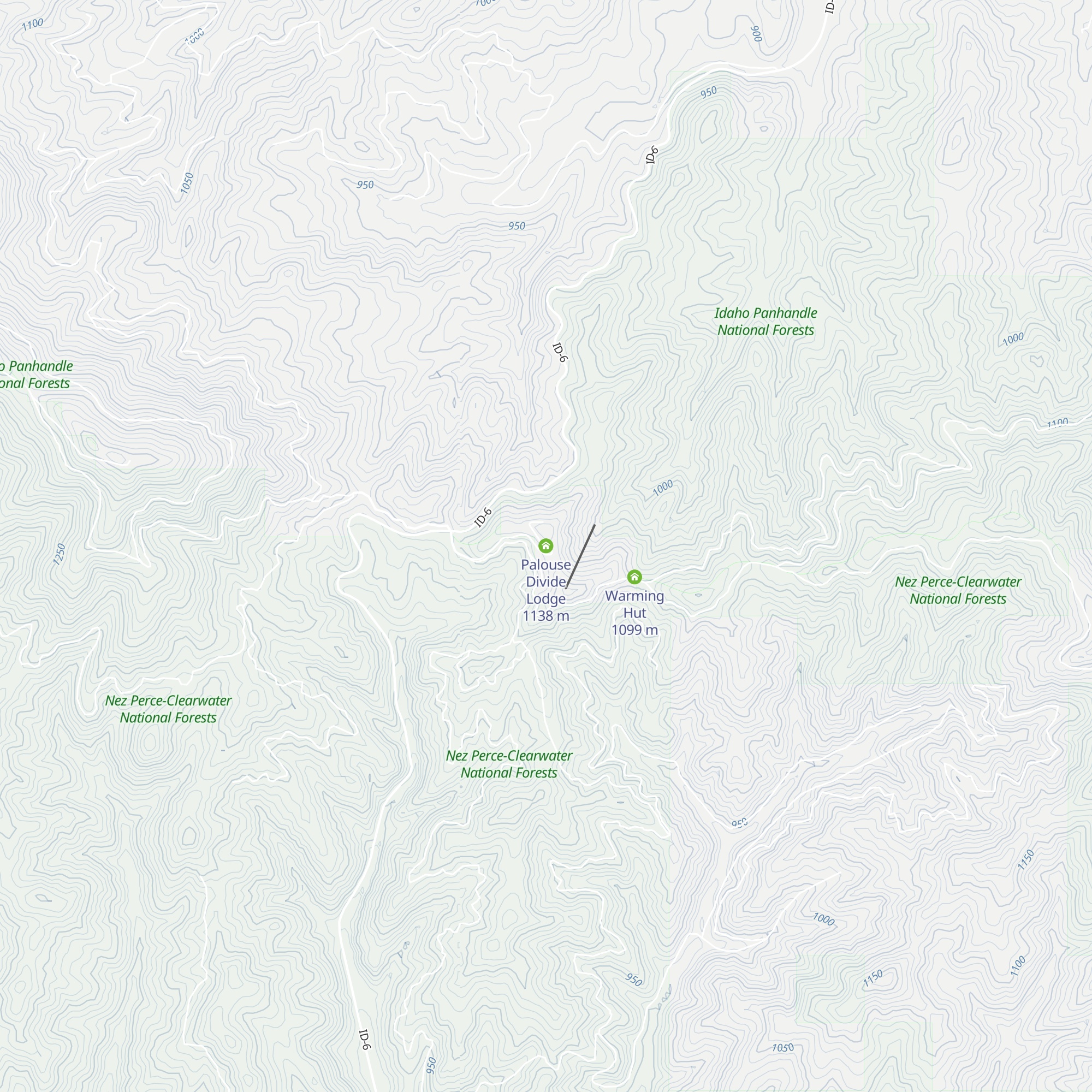 Palouse Divide Lodge map