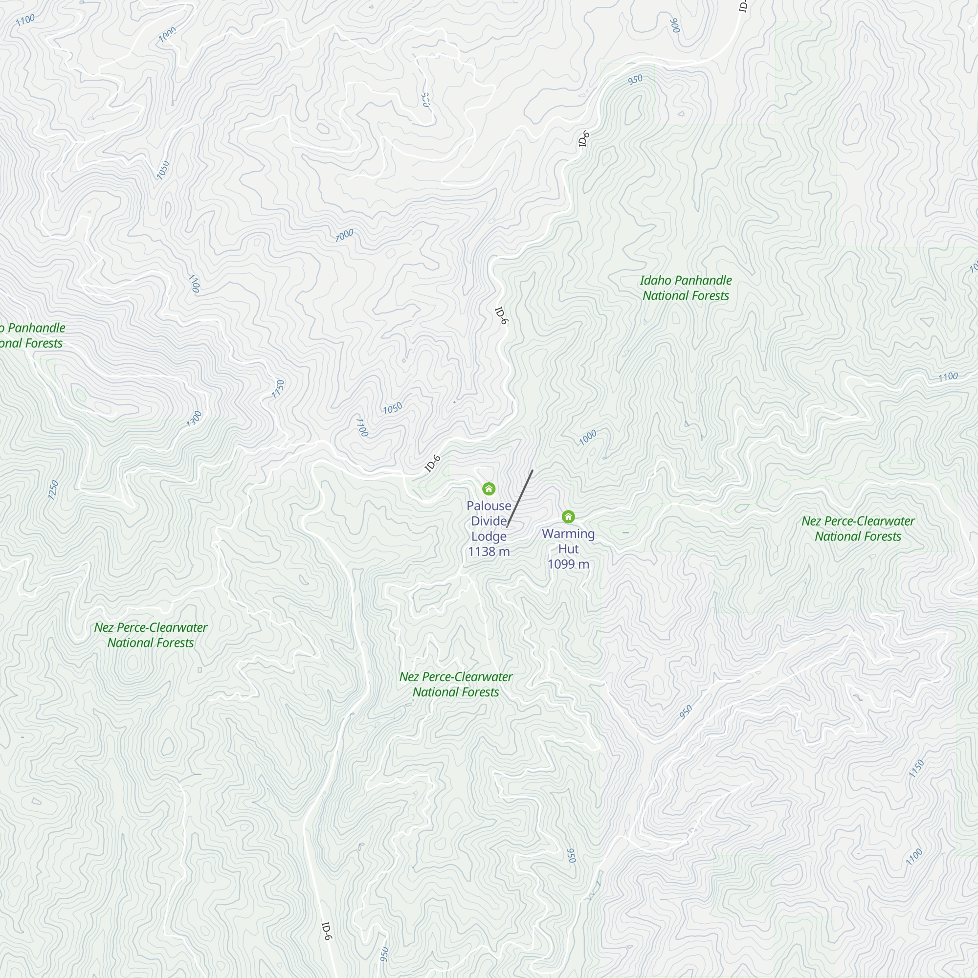 Palouse Divide Lodge map
