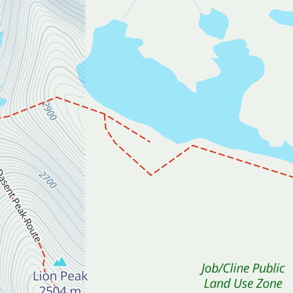 Map of Resolute Mountain
