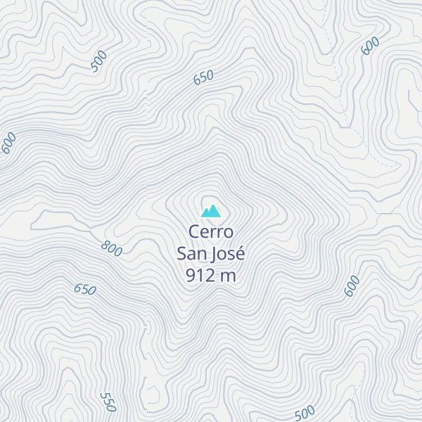 Map of Cerro San José