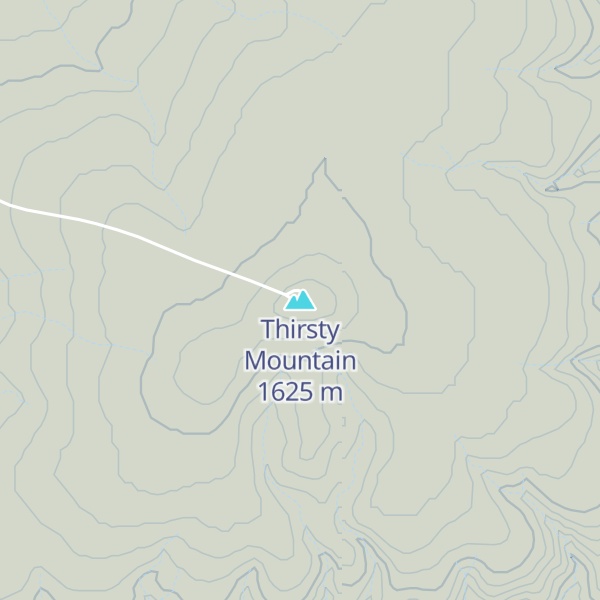 Map of Thirsty Mountain