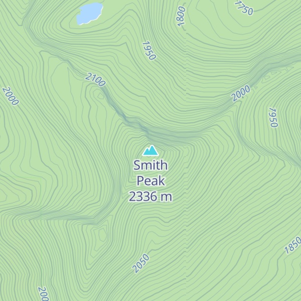 Map of Smith Peak