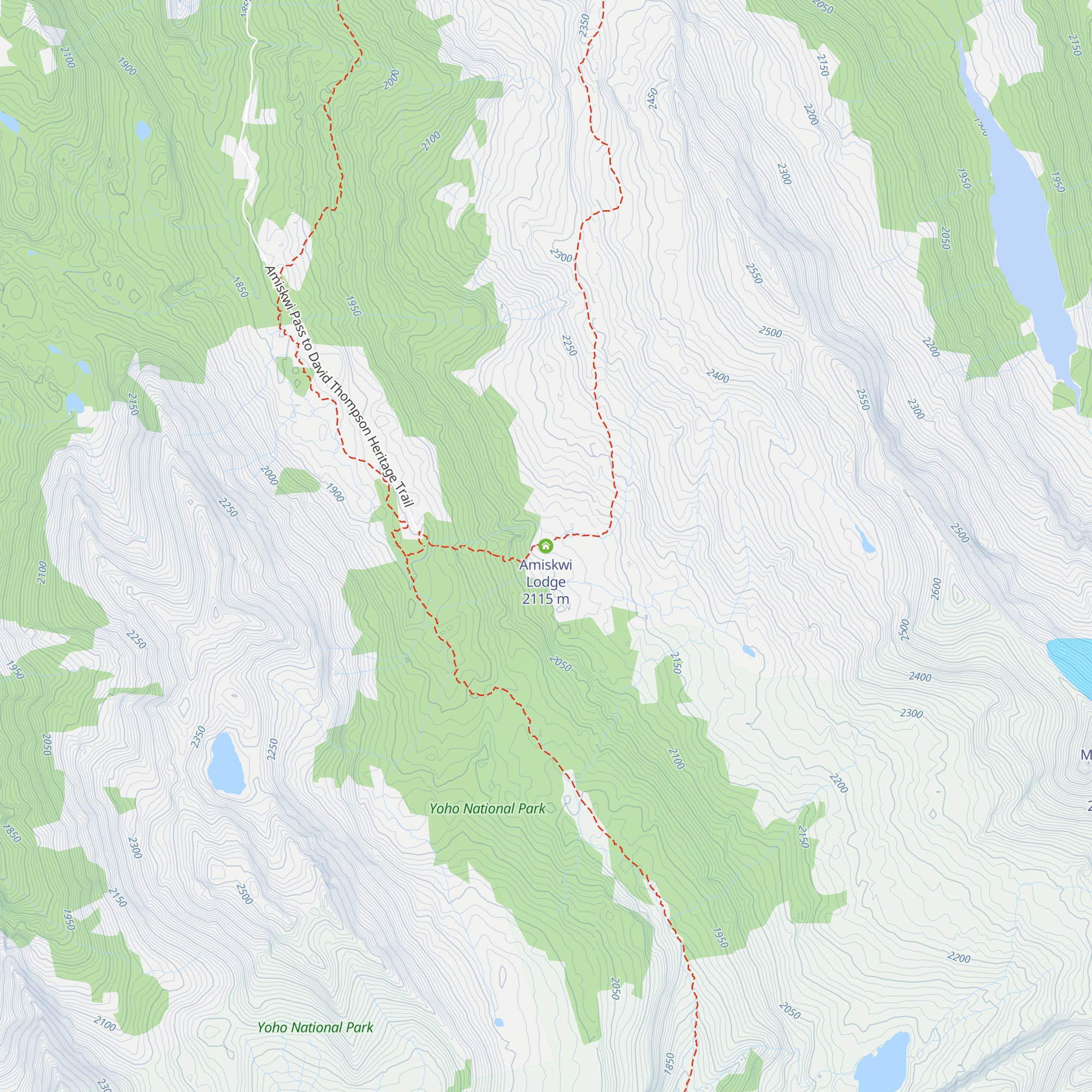 Amiskwi Lodge map