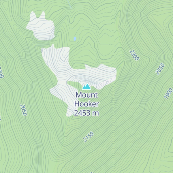 Map of Mount Hooker