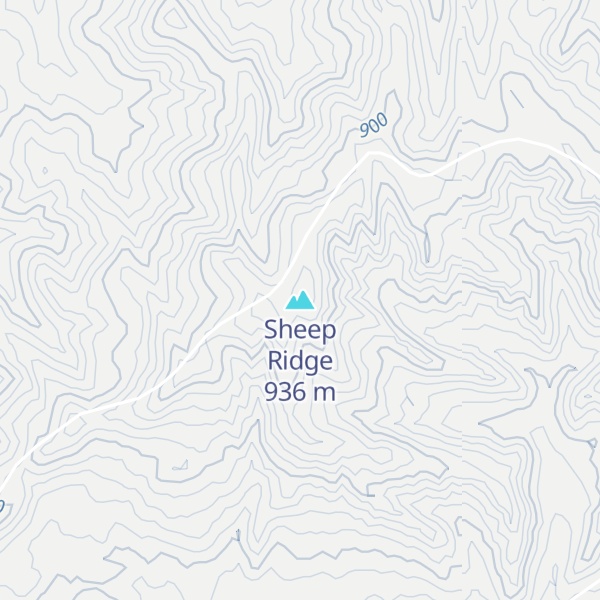 Map of Sheep Ridge
