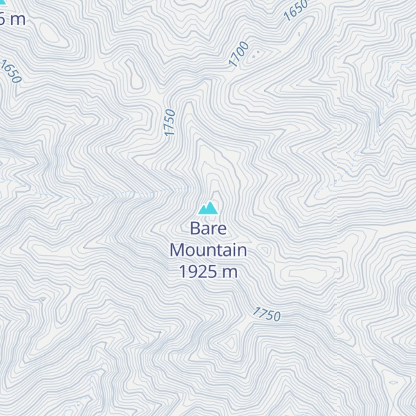 Map of Bare Mountain